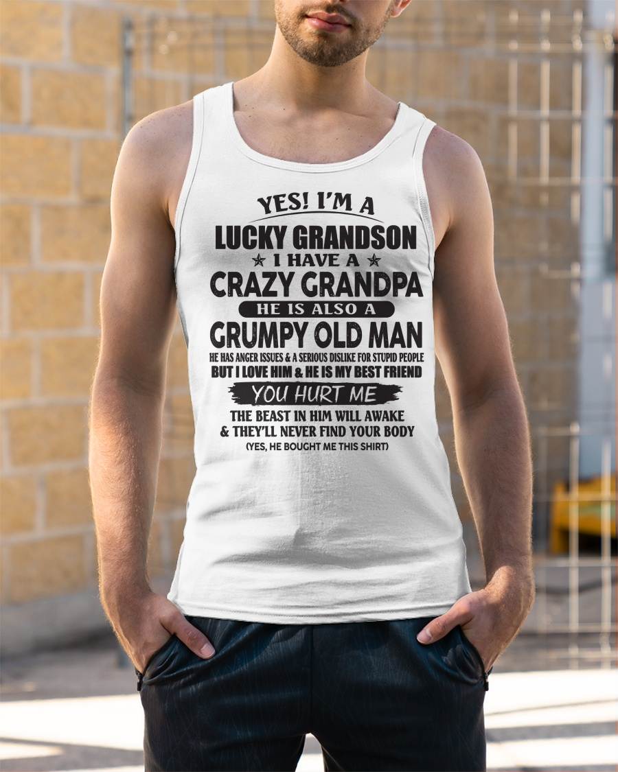 LUCKY GRANDSON OF CRAZY GRANDPA - PERFECT GIFT FROM GRANDPA - NGHL00 (SKU12-145-00)