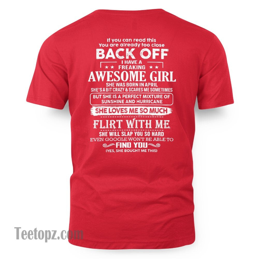April – Awesome Girlfriend Born In April – Special gift for your Boyfriend – From Wife NGHL04 (SKU06-17-04)