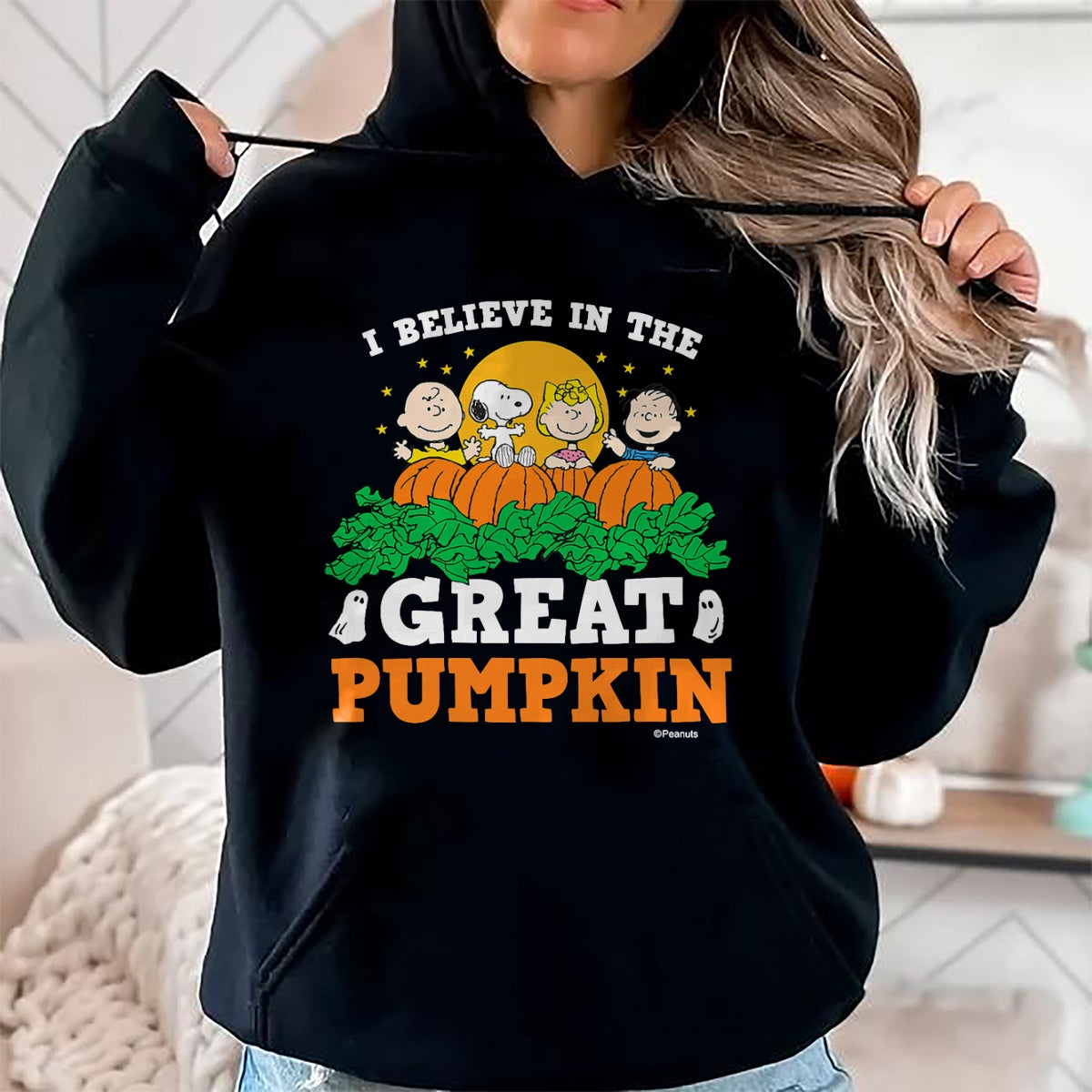 Peanuts - I Believe In The Great Pumpkin T-Shirt - Halloween Unisex T-Shirt/Hoodie - NGHL00