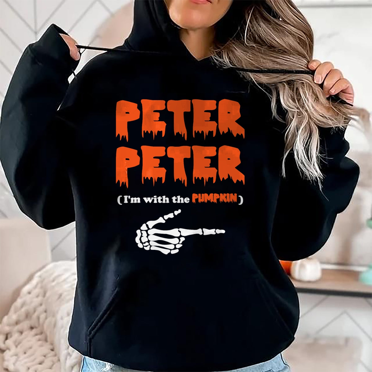 Peter Peter i'm with the pumpkin, Halloween costume T-Shirt - Halloween Unisex T-Shirt/Hoodie - NGHL00