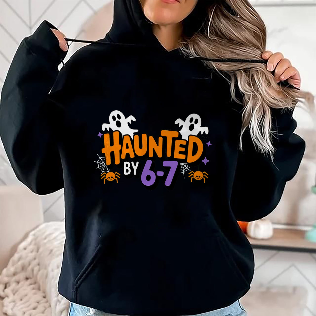 Haunted by 6 7 T-Shirt - Halloween Unisex T-Shirt/Hoodie - NGHL00