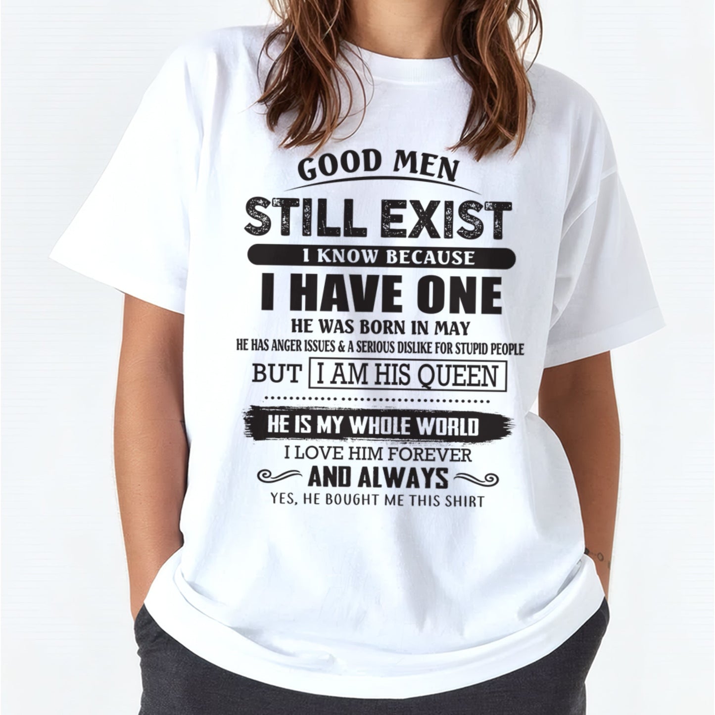 May - Good Men Still Exist - Perfect Gift For Your Girlfriend, Wife From Husband / Man - NGHL05 (SKU07-166-05)