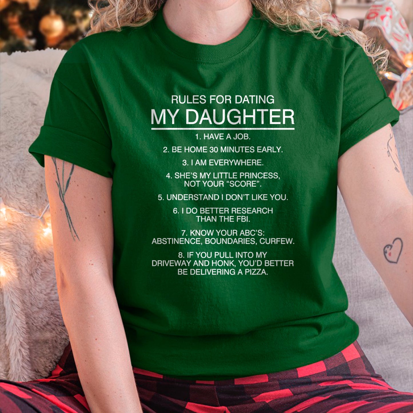 Rules for dating my daughter T Shirt T-Shirt - Gift for Daughter from Dad - NGHL00 Hoodie (SKU-T1410DD-B02)