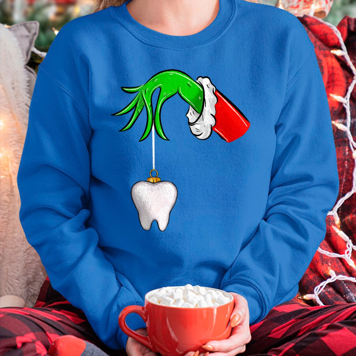 Christmas Tooth Dentist Dental Assistant Teeth Xmas Pajamas T-Shirt - Christmas Unisex T-Shirt/Hoodie/Sweatshirt - NGHL00