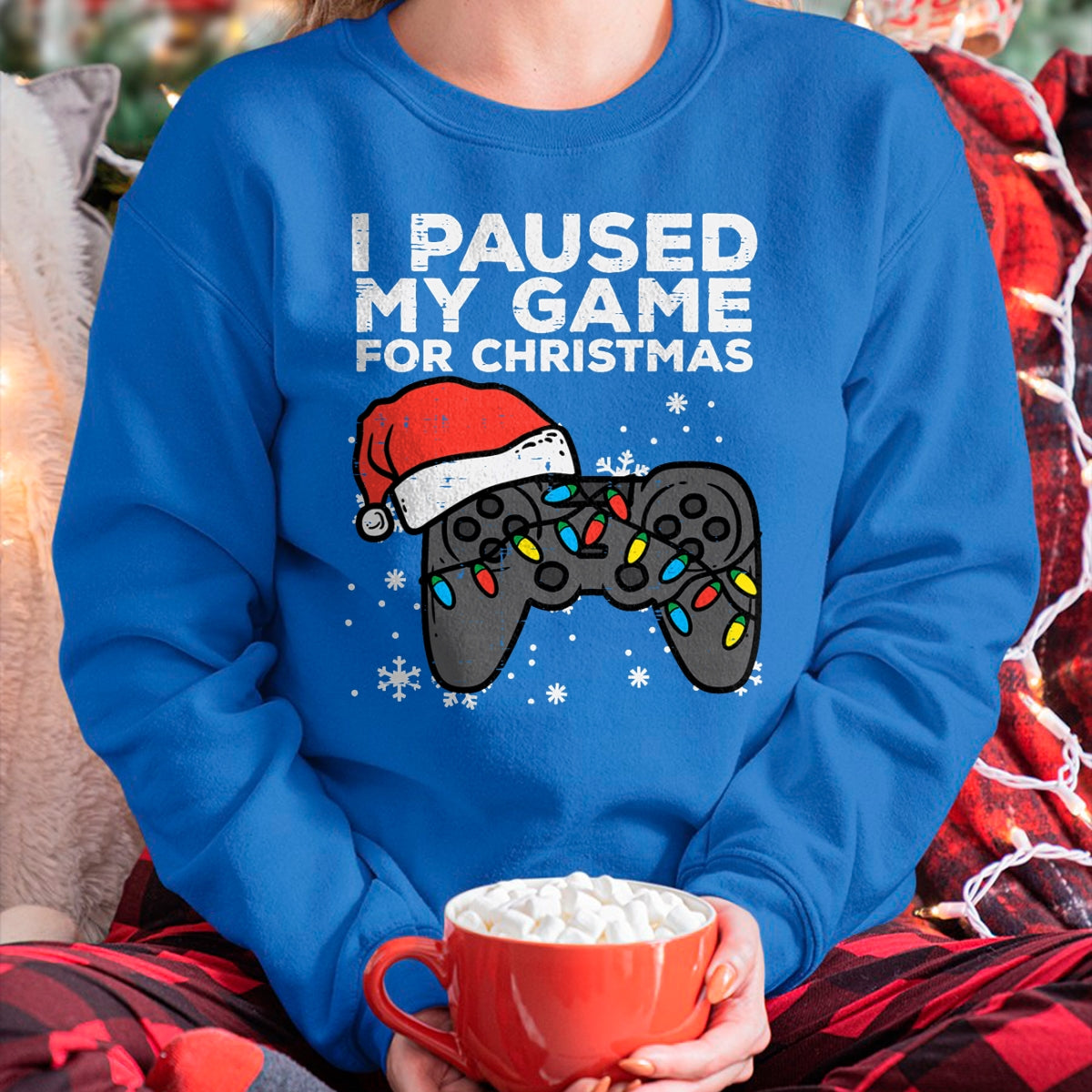 Paused My Game Christmas Gamer Xmas Men Boys Kids Youth Teen T-Shirt - Christmas Unisex T-Shirt/Hoodie/Sweatshirt - NGHL00