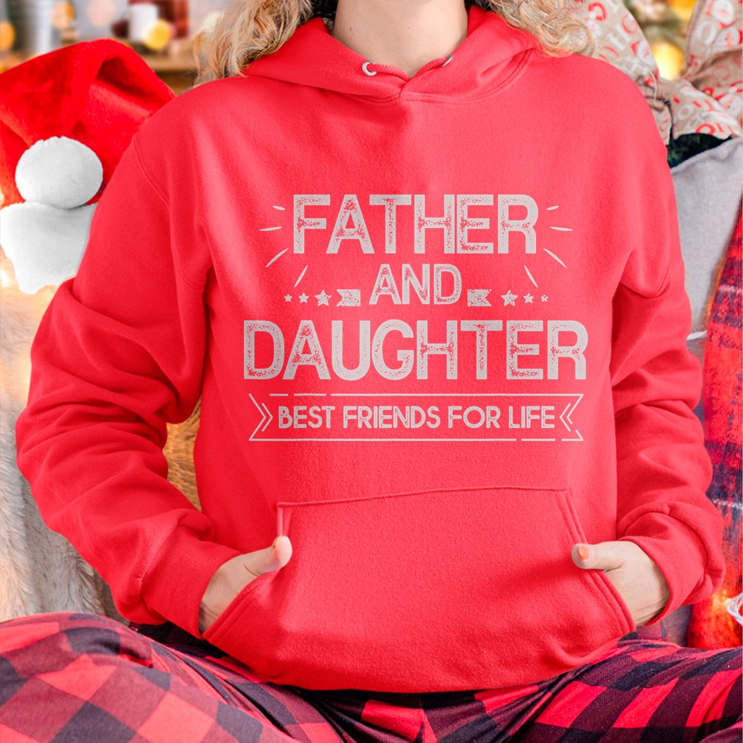 Father and daughter best friends for life Fathers Day Gift T-Shirt - Gift for Daughter from Dad - NGHL00 Hoodie (SKU-T1410DD-A02)