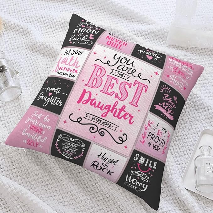 To My Daughter From Mom & Dad Pillow