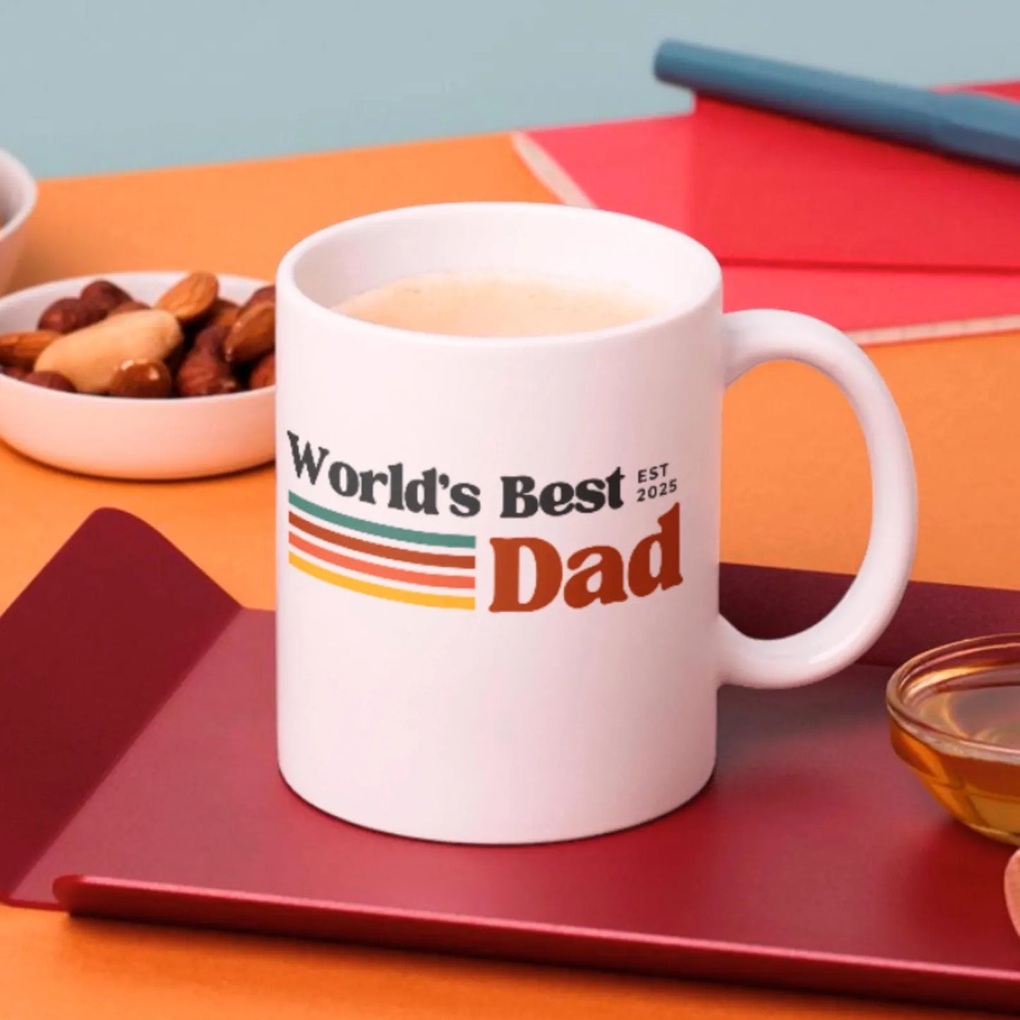 TO THE BEST DAD EST 2025 MUG - GIFT FROM DAUGHTER - NTTD00