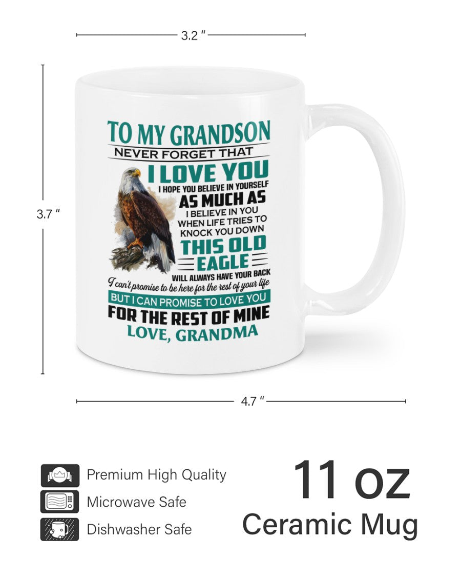 TO GRANDSON MUG 02 - GIFT FROM GRANDMA - NGHL00