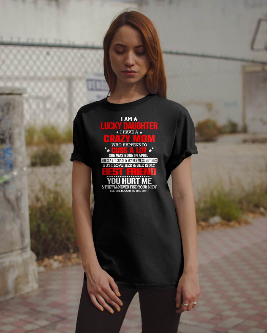 APRIL - I'M A LUCKY DAUGHTER - PERFECT GIFT FOR YOUR DAUGHTER - GIFT FROM MOM - NGHL04 (SKU12-241-04)