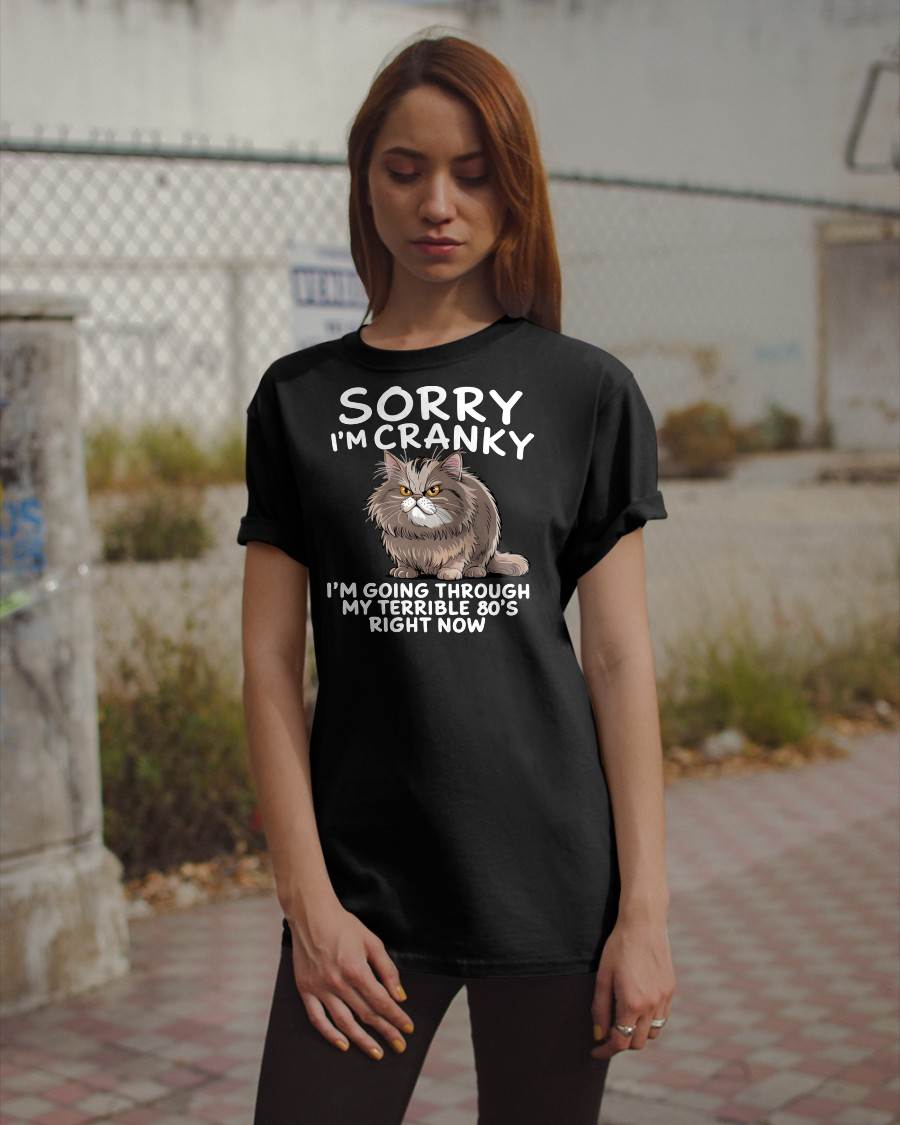SORRY I AM CRANKY, 80'S - BIRTHDAY SHIRT FOR WOMEN - NGHL00 (SKU12-254)