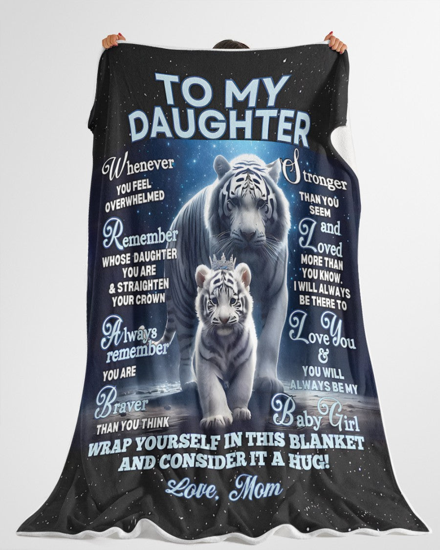 BLANKET FOR DAUGHTER – COMFORT & WARMTH GIFT FROM MOM Sherpa Fleece Quilt Blanket NGHL00 (SKUB12-153)