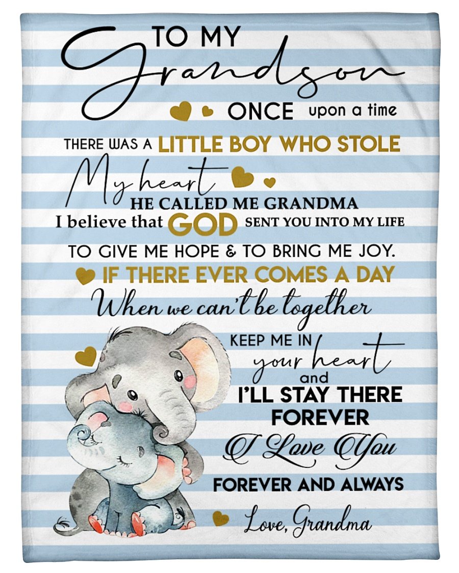 Special Gift For Your Grandson Blanket - From Grandma