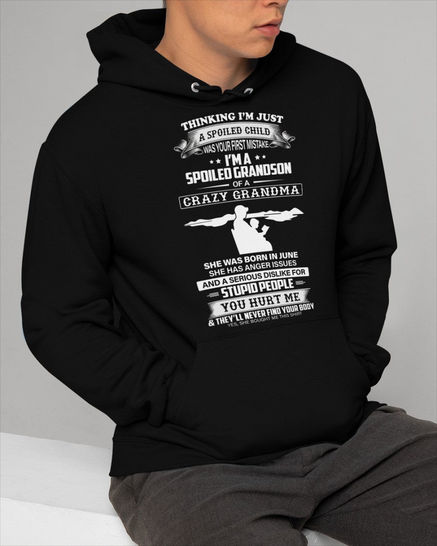 Spoiled by Grandma Shirt June Edition – From Grandma to Grandson NGHL06 (SKU-GMS2-06)