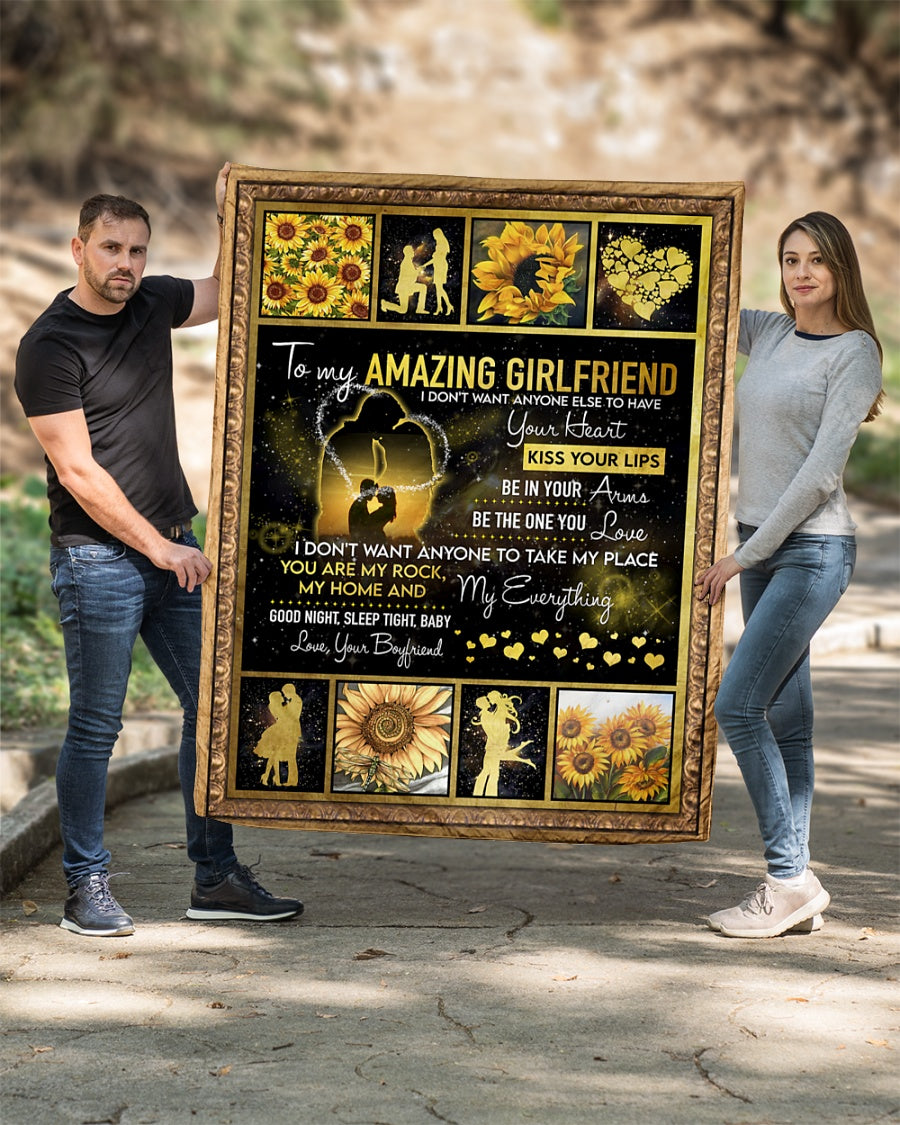 Special gift for Girlfriend Blanket From Boyfriend