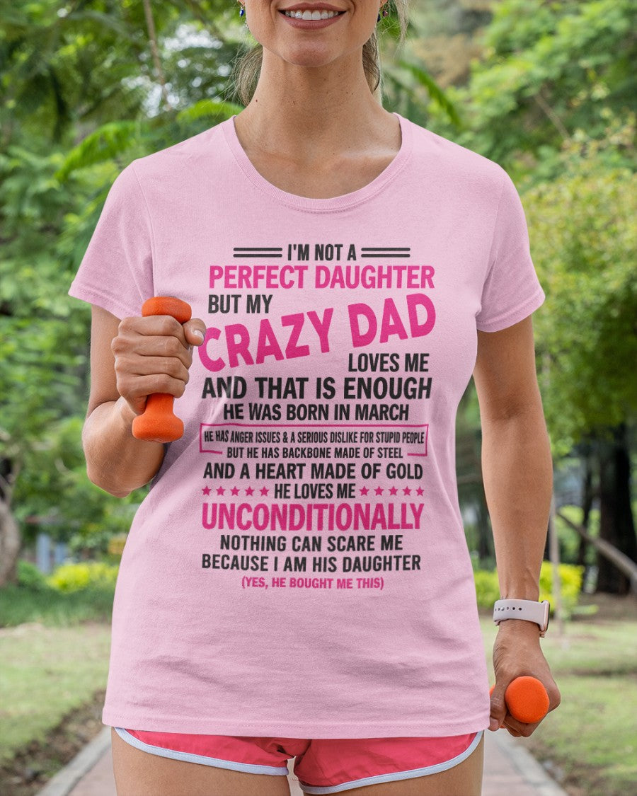March - Crazy Dad - Perfect gift for your daughter from Dad NGHL03 (SKU05-82-03)