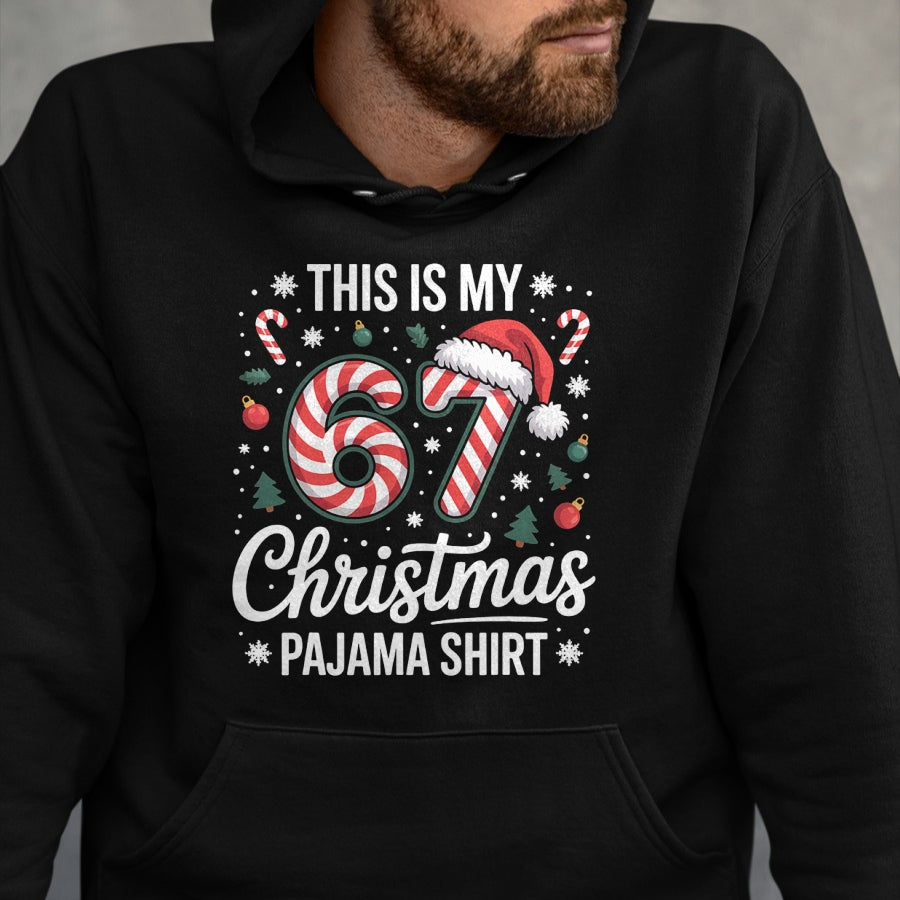 This My 67 Christmas Pajama 67 Meme Gen Alpha Boys Girls T-Shirt - Christmas Unisex T-Shirt/Hoodie/Sweatshirt - NGHL00