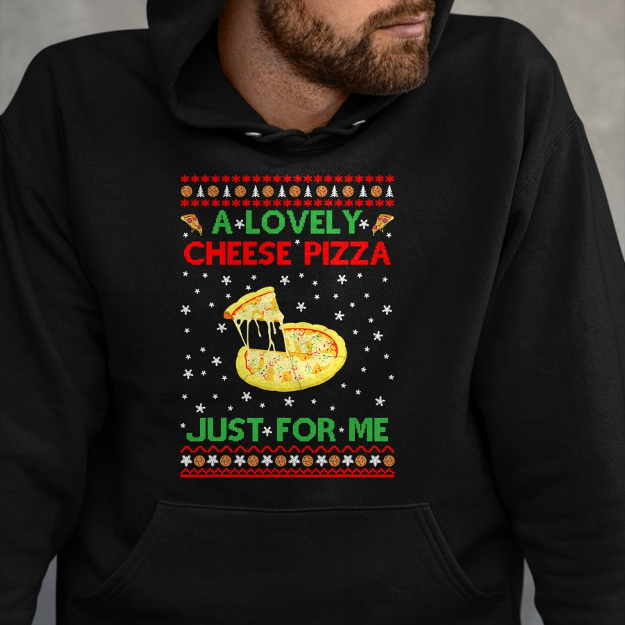A Lovely Cheese Pizza Shirt Alone Funny Kevin X-Mas Home T-Shirt - Christmas Unisex T-Shirt/Hoodie/Sweatshirt - NGHL00