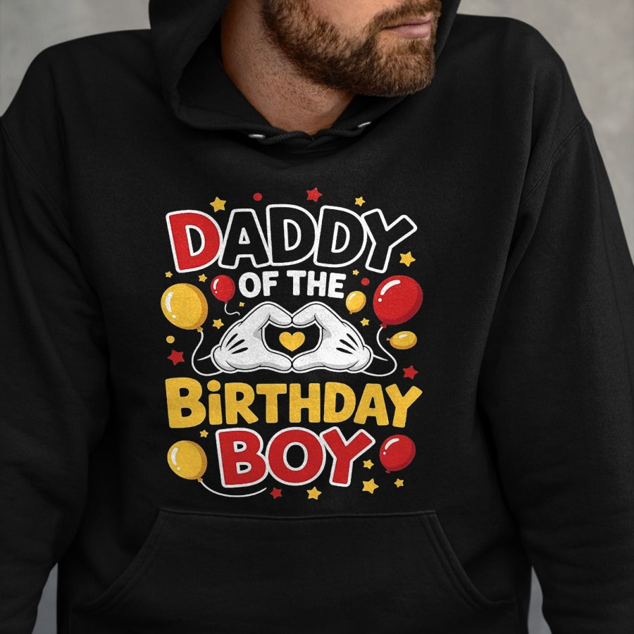 Daddy Of The Birthday Boy Shirt matching Dad Son Family Bday T-Shirt - Gift From Dad Unisex T-Shirt/Hoodie - NGHL00 (SKUT-2310EMAILDS-16)