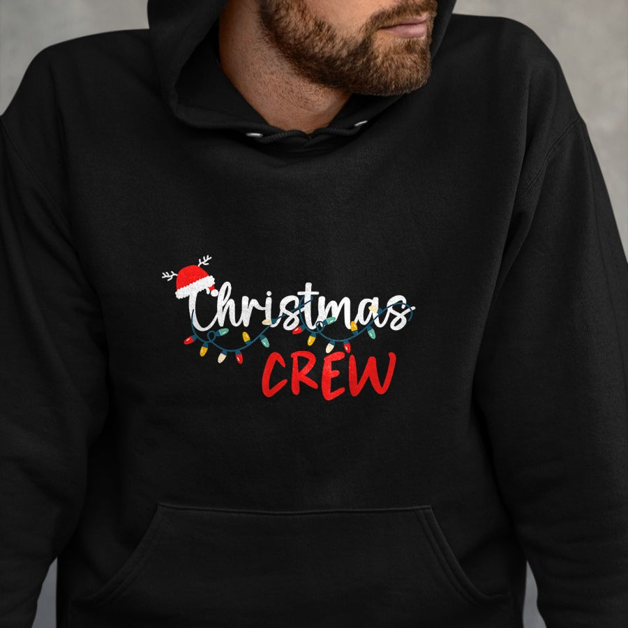 Christmas Crew Xmas Lights Family Matching Pajamas Holiday T-Shirt - Christmas Unisex T-Shirt/Hoodie/Sweatshirt - NGHL00