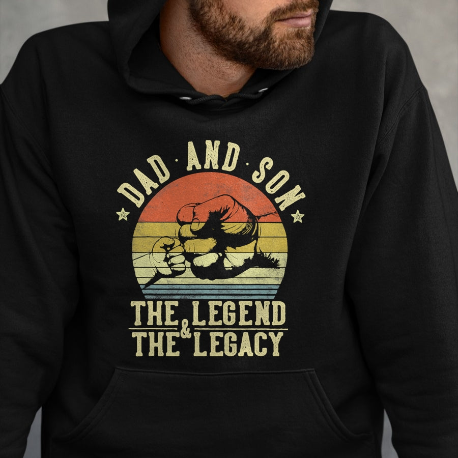 Dad and Son The Legend And The Legacy Gifts Dad T-Shirt - Gift From Dad Unisex T-Shirt/Hoodie - NGHL00 (SKUT-2310EMAILDS-09)