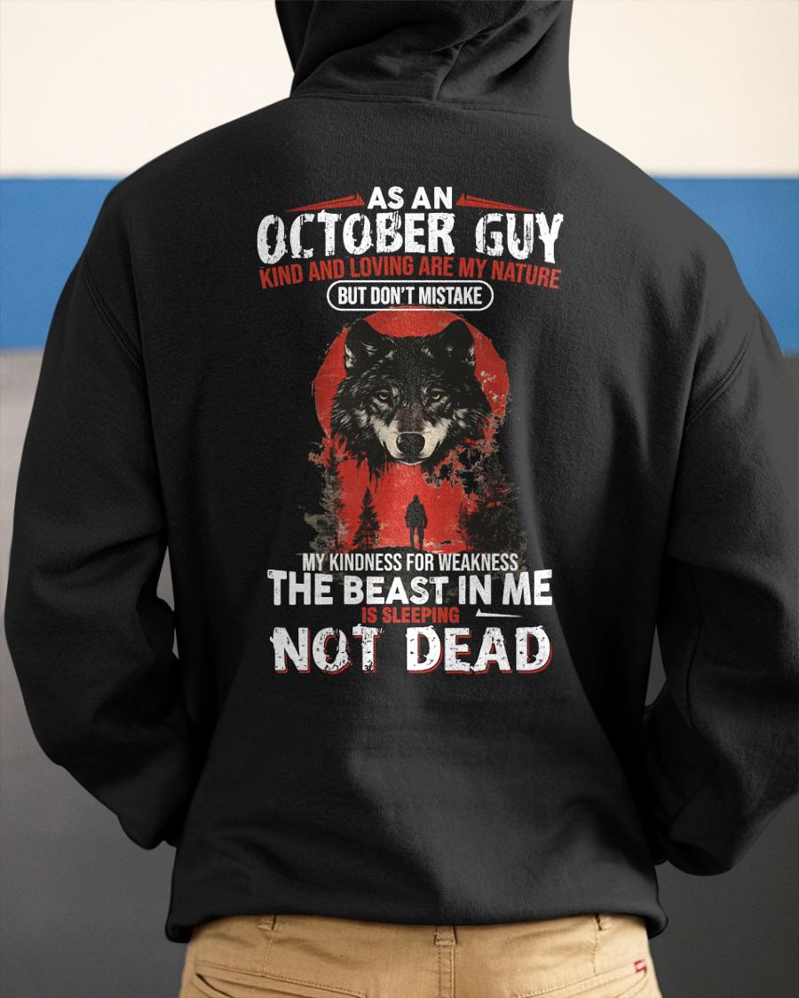 OCTOBER - KIND AND LOVING ARE MY NATURE - BIRTHDAY T-SHIRT FOR MEN - NGHL10 (SKU26T-01-17-10)