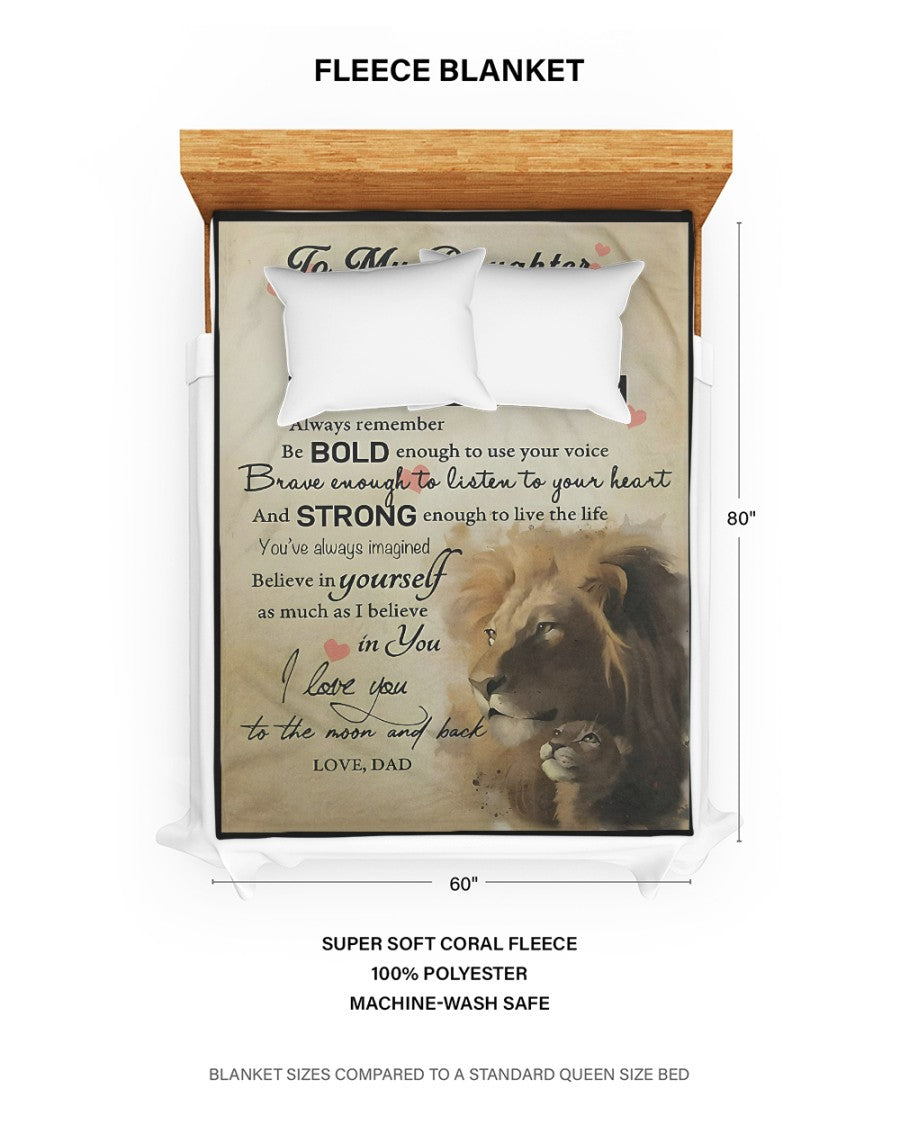 Special Gift For Your Daughter Blanket - From Dad (SKUB09-DOANB01)