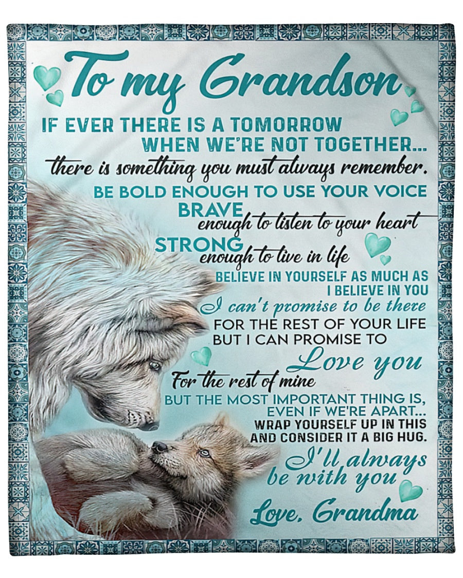 To My Grandson Blanket From Grandma (SKUB06-109)