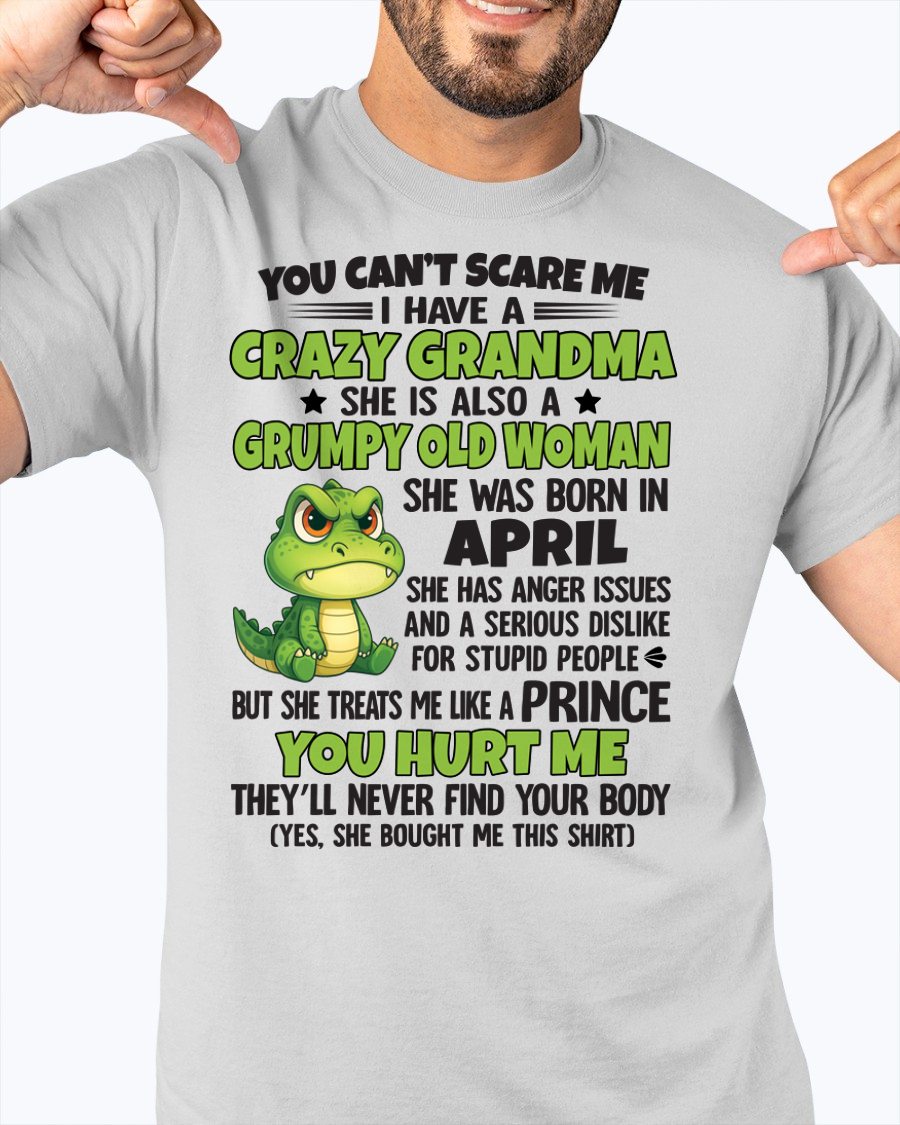 APRIL - YOU CAN'T SCARE ME - FOR GRANDSON - GIFT FROM GRANDMA - NGHL04 (SKU09-85-04)