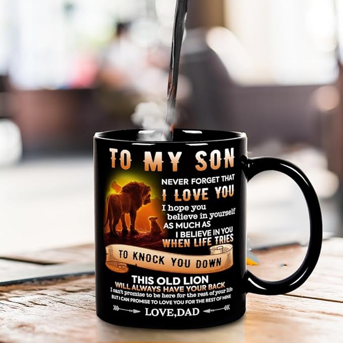 Perfect Birthday or Christmas Gift – To My Son from Dad Mug