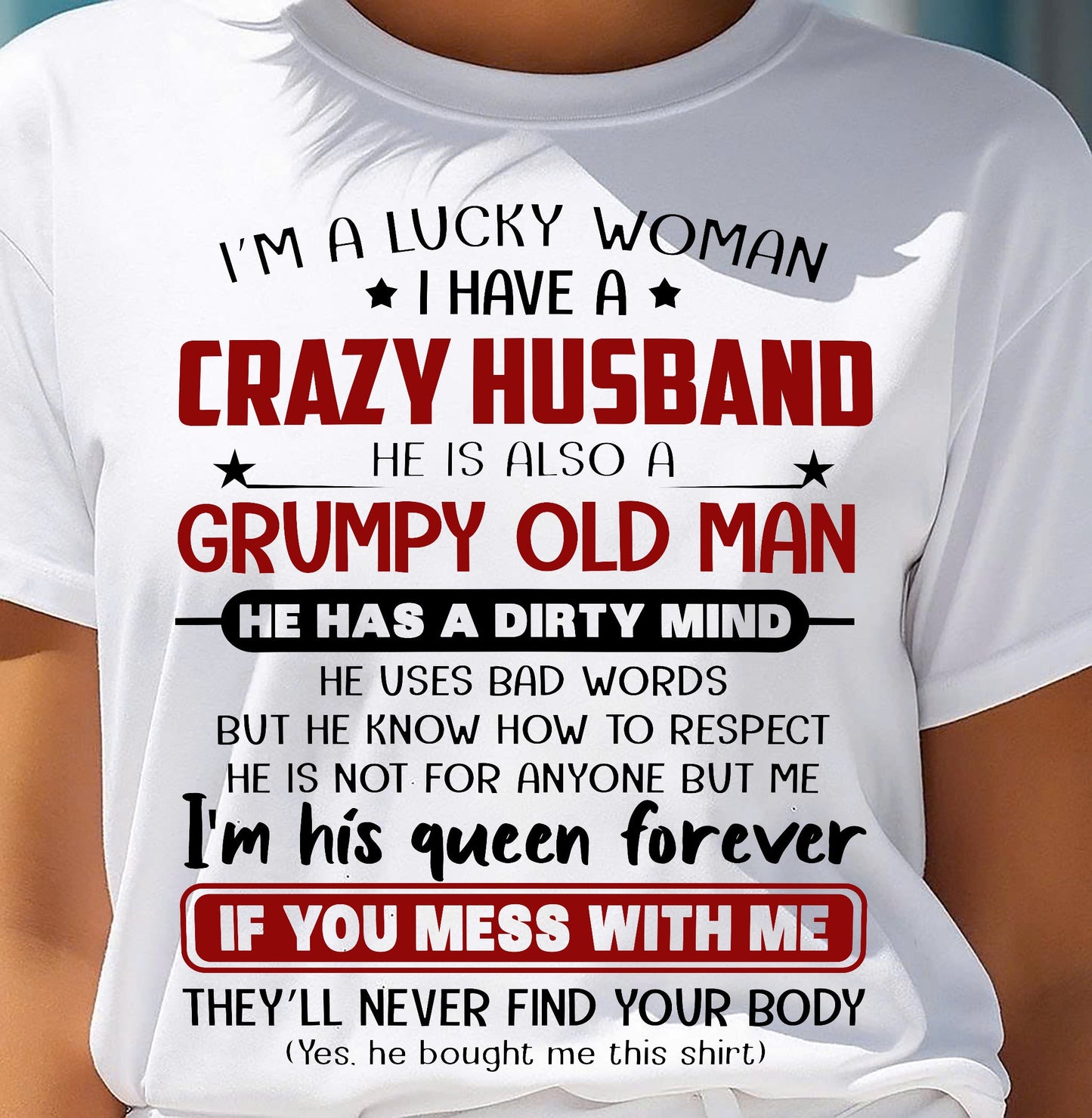 TO MY WIFE - I'M A LUCKY WOMAN - GIFT FROM HUSBAND - NGHL00 (SKU12-282-00)