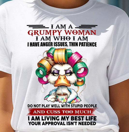GRUMPY WOMAN - BIRTHDAY SHIRT FOR WOMEN - NGHL00 (SKU26T-01-22-00)