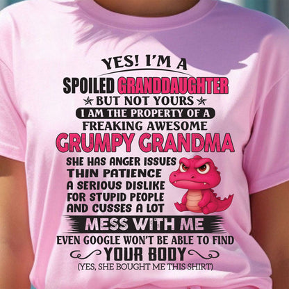 YES, I'M A SPOILED GRANDDAUGHTER - GIFT FROM GRANDMA - NGHL00 (SKU09-96-00)