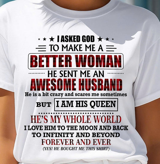 GOD SENT ME AN AWESOME HUSBAND - GIFT FROM HUSBAND - NGHL00 (SKU12-321-00)