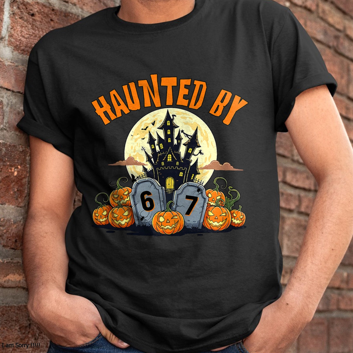 67 Funny Six Seven Gen Alpha Z Halloween 67 Haunted by 67 T-Shirt - Halloween Unisex Hoodie - NGHL00