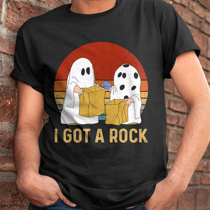 I Got A Rock Shirt Halloween Trick Or Treat Ghost T-Shirt - Halloween Unisex T-Shirt/Hoodie - NGHL00