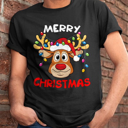 Merry Christmas Reindeer Xmas Family Men Women T-Shirt - Christmas Unisex T-Shirt/Hoodie/Sweatshirt - NGHL00