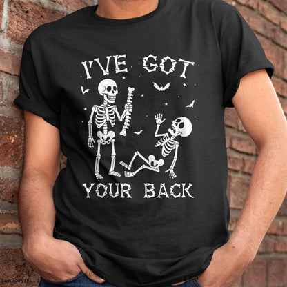 Halloween Skeletons Ive Got Your Back Costume Men Women Kids T-Shirt - Halloween Unisex T-Shirt/Hoodie - NGHL00