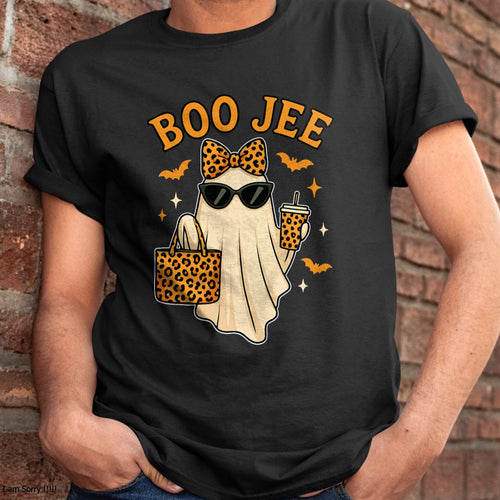 Boojee Ghost Halloween Shirt Women Girls Boo JEE Ghost Kids T-Shirt - Halloween Unisex T-Shirt/Hoodie - NGHL00