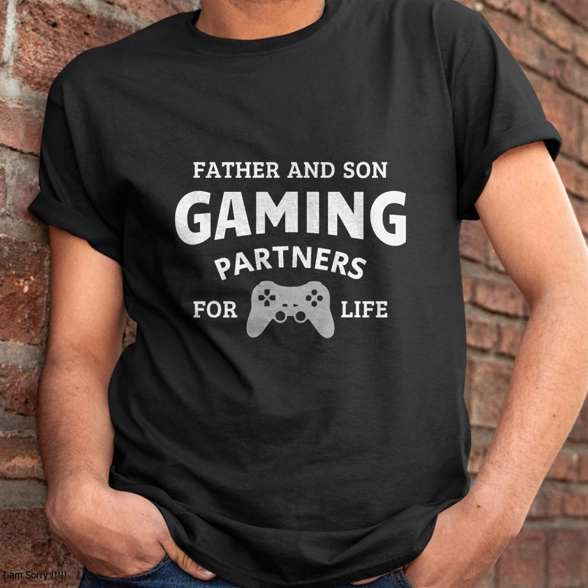 Father and son gaming partners for life family matching gift T-Shirt - Gift From Dad Unisex T-Shirt/Hoodie - NGHL00 (SKUT-2310EMAILDS-23)
