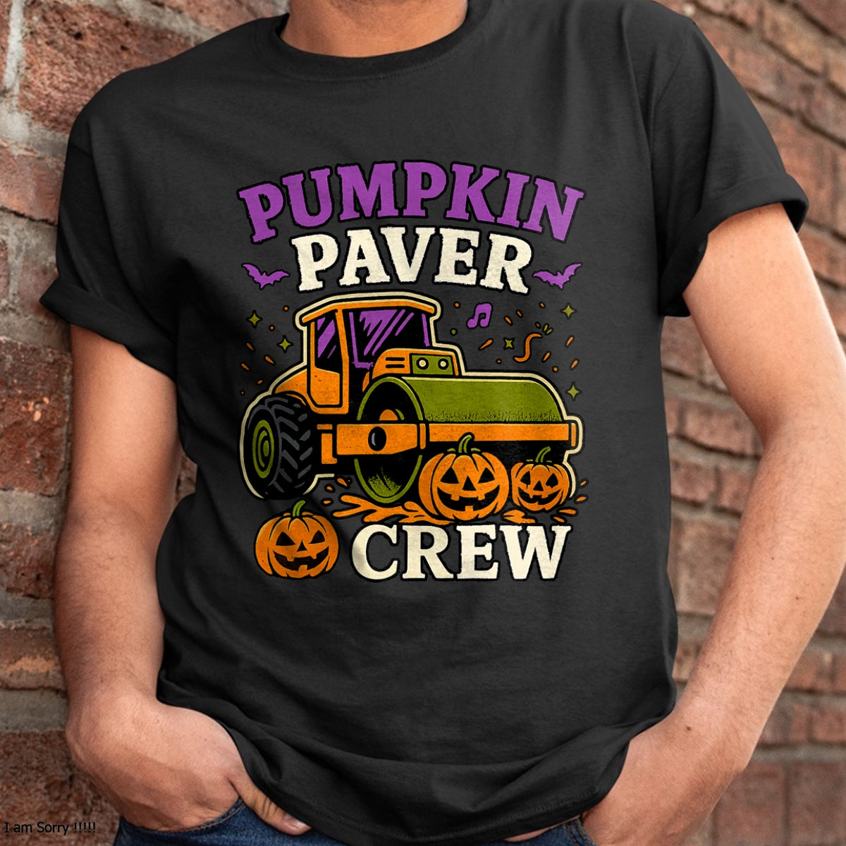 Pumpkin Paver Crew Halloween Costume for Boys T-Shirt - Halloween Unisex T-Shirt/Hoodie - NGHL00