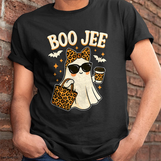 Boo JEE Ghost Shirt Halloween Women Girls Boojee Halloween T-Shirt - Halloween Unisex T-Shirt/Hoodie - NGHL00