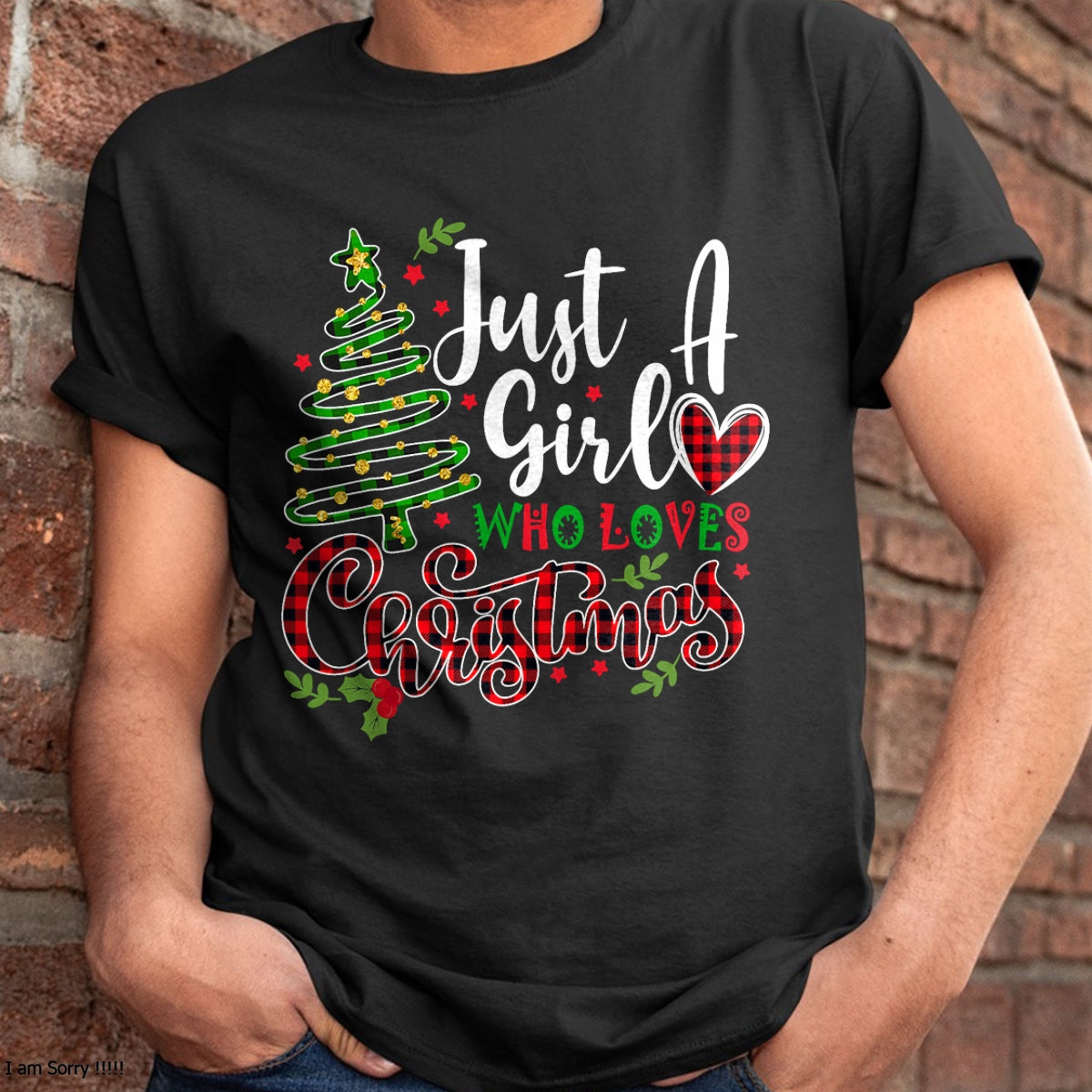 Just a Girl who Loves Christmas a Gift for XMAS Women Girls T-Shirt - Christmas Unisex T-Shirt/Hoodie/Sweatshirt - NGHL00