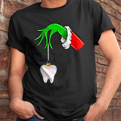 Christmas Tooth Dentist Dental Assistant Teeth Xmas Pajamas T-Shirt - Christmas Unisex T-Shirt/Hoodie/Sweatshirt - NGHL00