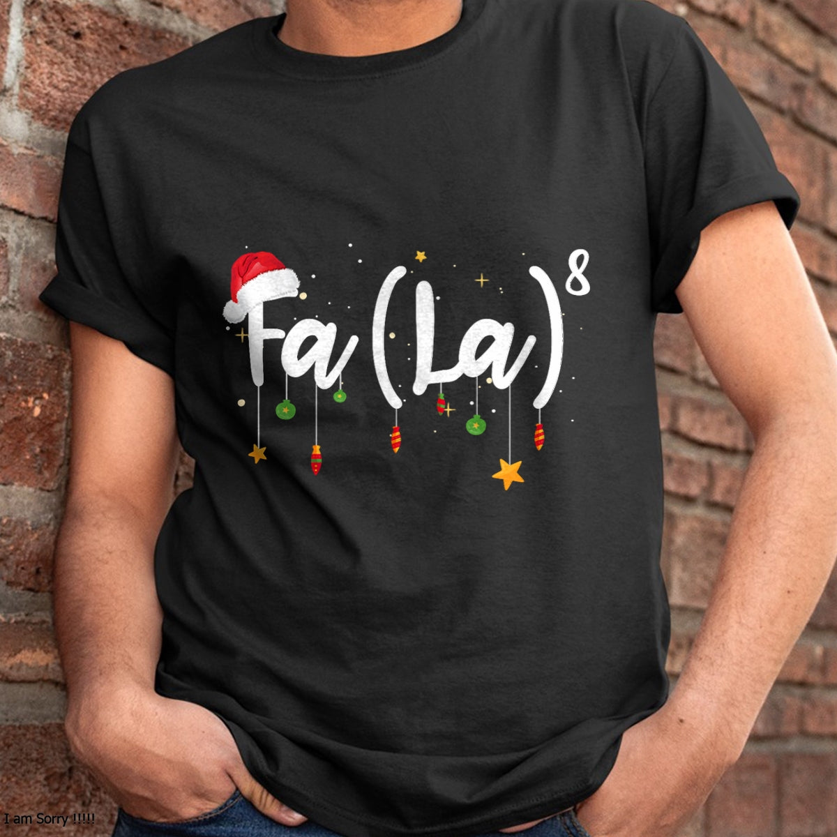 FA (LA)8 Funny Christmas Santa Fa La Math T-Shirt - Christmas Unisex T-Shirt/Hoodie/Sweatshirt - NGHL00