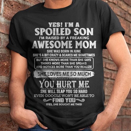 June - Awesome Mom - Perfect Gift For Spoiled Son From Mom - NGHL06 (SKU05-47-06)