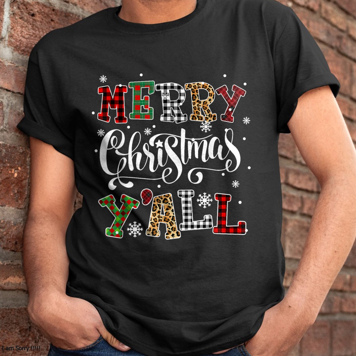 Merry Christmas Ya'll Leopard Buffalo Plaid Pajama Family T-Shirt - Christmas Unisex T-Shirt/Hoodie/Sweatshirt - NGHL00