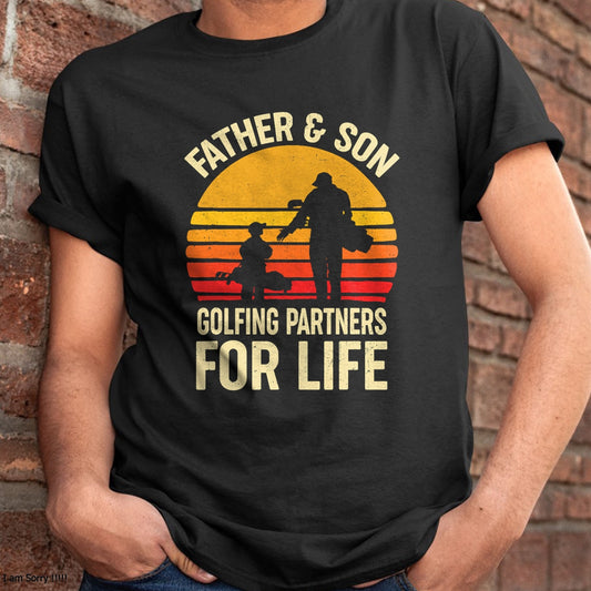 Golf Golfing Father Son Matching Dad T-Shirt - Gift From Dad Unisex T-Shirt/Hoodie - NGHL00 (SKUT-2310EMAILDS-31)