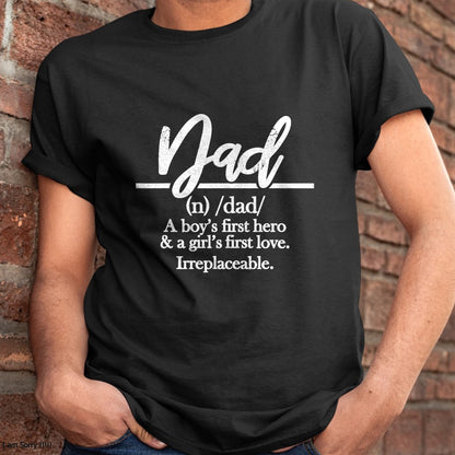 Dad Definition Shirts for Father from Son and Daughter T-Shirt - Gift From Dad Unisex T-Shirt/Hoodie - NGHL00 (SKUT-2310EMAILDS-10)