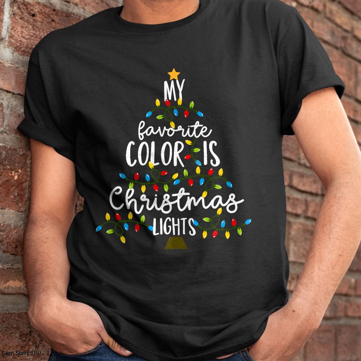 My Favorite Color Is Christmas Lights Kids Boy Women T-Shirt - Christmas Unisex T-Shirt/Hoodie/Sweatshirt - NGHL00